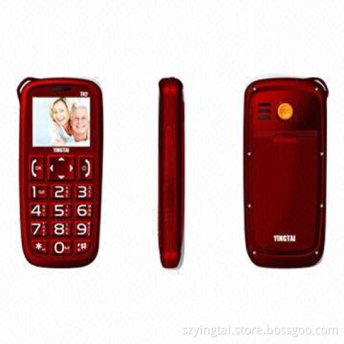 Large button senior cell phone, dual SIM, mtk6260 supports T-flash card with alarm/torch/cradle